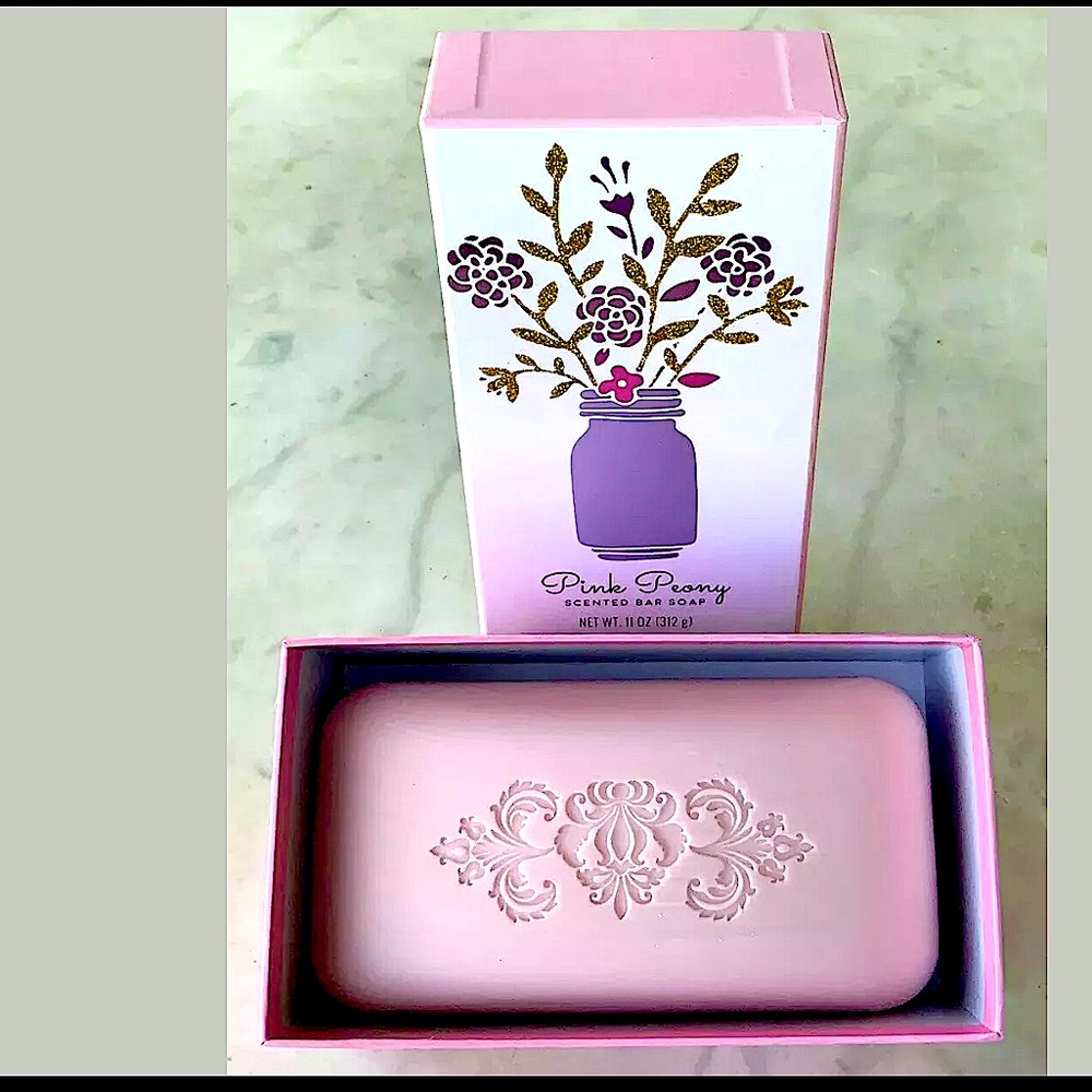CST COMMONWEALTH SOAPS PINK PEONY SCENTED BAR NEW